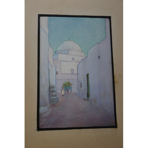 431 - Noel Syers: an album of watercolour studies, North African/Moroccan scenes