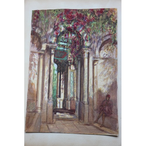 431 - Noel Syers: an album of watercolour studies, North African/Moroccan scenes