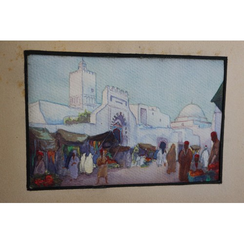 431 - Noel Syers: an album of watercolour studies, North African/Moroccan scenes