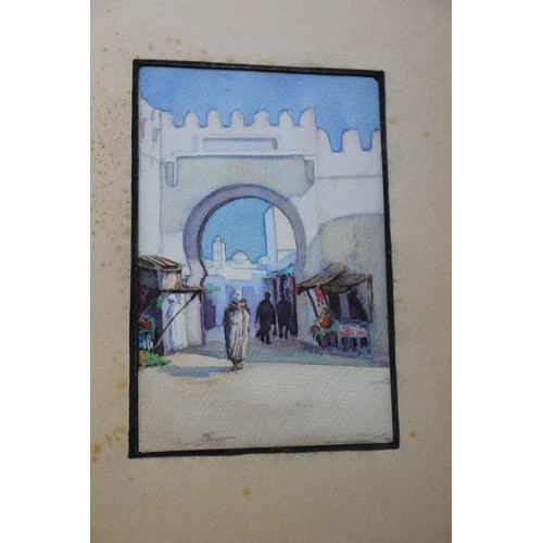 431 - Noel Syers: an album of watercolour studies, North African/Moroccan scenes