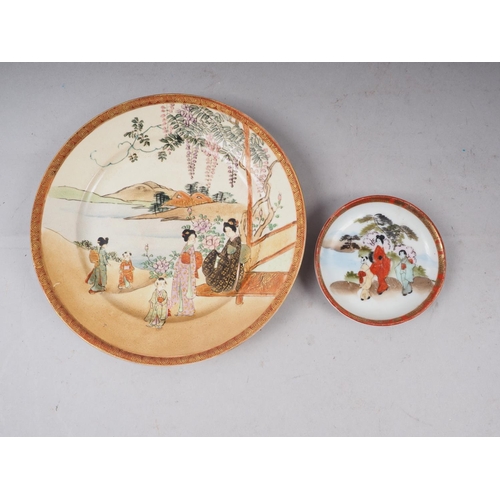 88 - A Satsuma figure decorated plate, 7