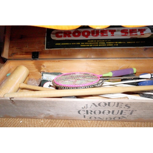 546 - A Jaques croquet set, in case