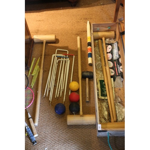 546 - A Jaques croquet set, in case