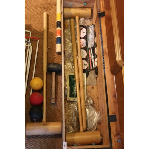 546 - A Jaques croquet set, in case