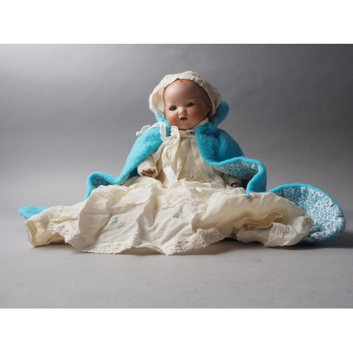 163 - An Armand Marseille porcelain headed doll, 518/61/2K, 19