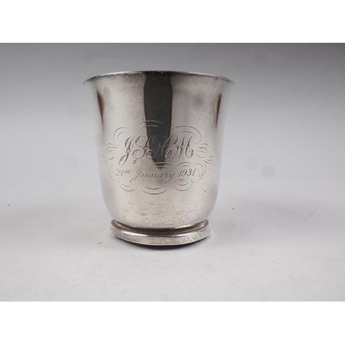 256 - An Elkington & Co silver christening mug, 6oz troy approx