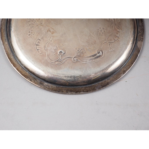 267 - A Georg Jensen circular silver pin tray 4 1/2