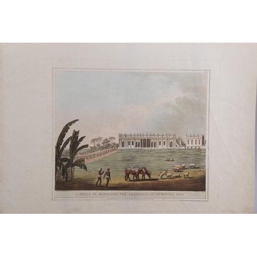 327 - Lieut James Hunt: pub Orme, two early 19th century aquatints, 