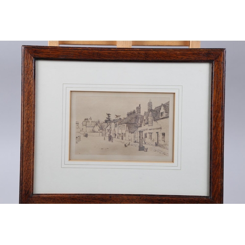 335 - Two prints, scenes of Rome, a watercolour street scene (damaged frame), two 