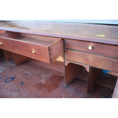 428 - A 19th century figured mahogany fall front bureau with fitted interior over four long graduated draw... 