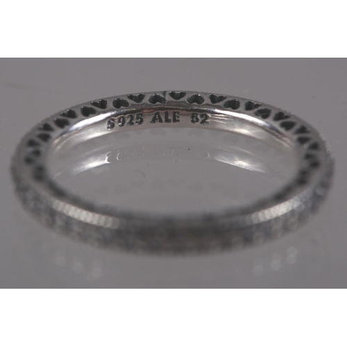 285 - A silver and paste ring