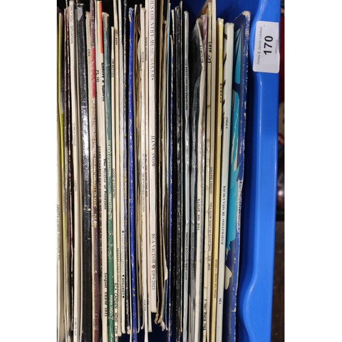 170 - A collection of vinyl LPs and 12