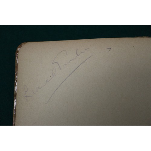 211 - An autograph book, reputedly containing autographs from Max Miller, Mary Ellis, Arthur Askey and man... 