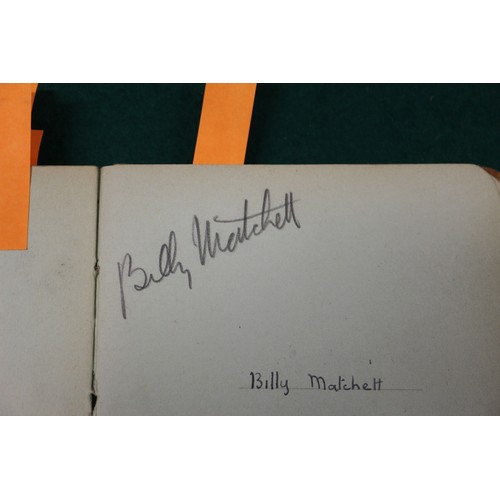 211 - An autograph book, reputedly containing autographs from Max Miller, Mary Ellis, Arthur Askey and man... 