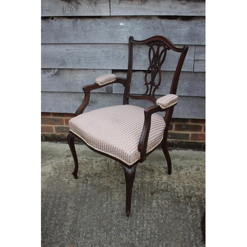 540 - A 19th century mahogany Pembroke table, fitted one drawer, on square taper supports, 28