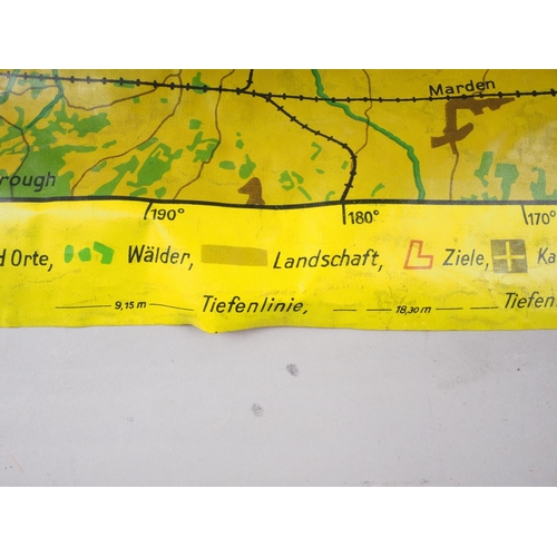 180 - A German WWII map of London and the Thames estuary (Chatham and Gravesend) printed with target zones... 