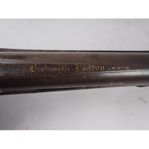 185 - A 19th century percussion cap musket, 45 1/2