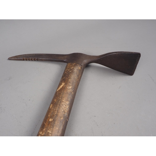 200 - A WWII ice axe, dated 1944, 31 1/2