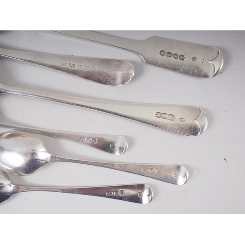 295 - Two Georgian silver tablespoons, an 