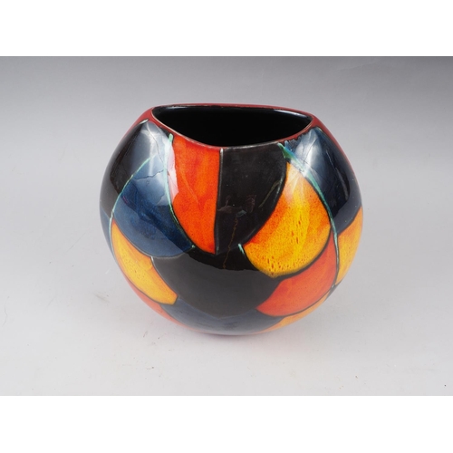 3 - A Poole 1970s polychrome decorated oviform vase, 10