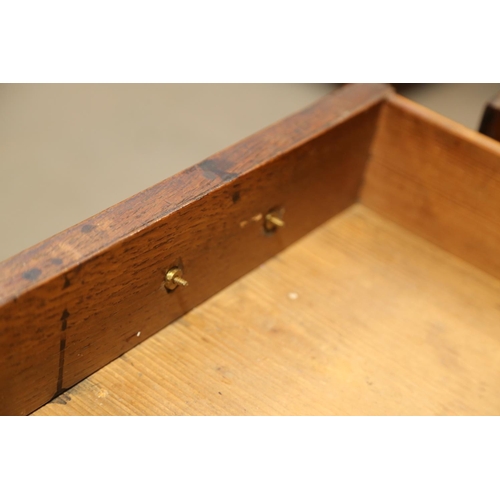 531 - A Georgian oak and mahogany banded fall front bureau, fitted interior with drawers and pigeonholes o... 