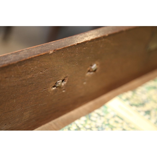 548 - A Georgian figured walnut and feather banded chest on stand, the upper section fitted two small and ... 