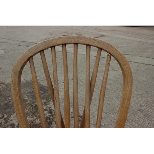 665 - A McCarthy Brothers cast iron and pine school desk with attached chair, 22