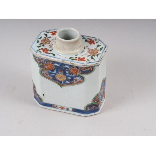 99 - A Chinese octagonal Imari decorated tea caddy, 4