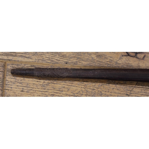 176 - A Pacific Islands palm wood long bow, 73