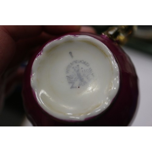 82 - A Continental porcelain gilt decorated part tea service and other decorative china, etc