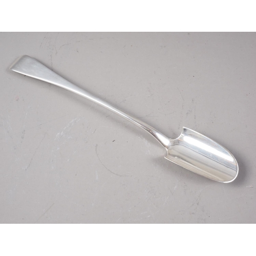 377 - A silver cheese scoop, 2.5oz troy approx