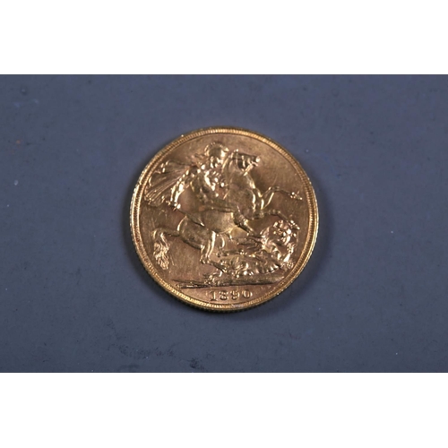 423 - A gold sovereign, dated 1890