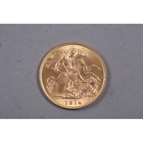 426 - A gold half sovereign, dated 1914