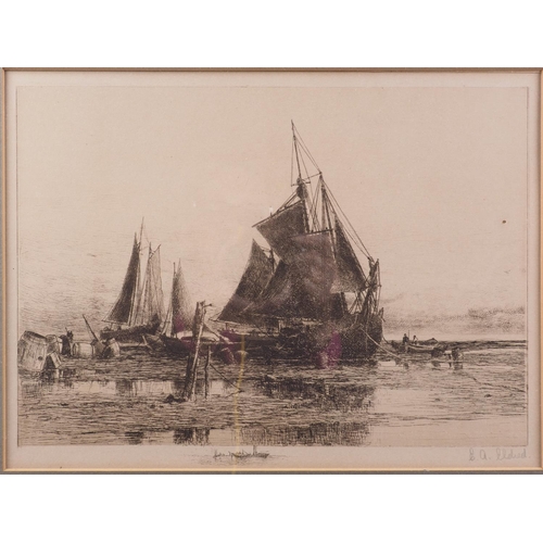 441 - E A Eldred: a pair of etchings, 