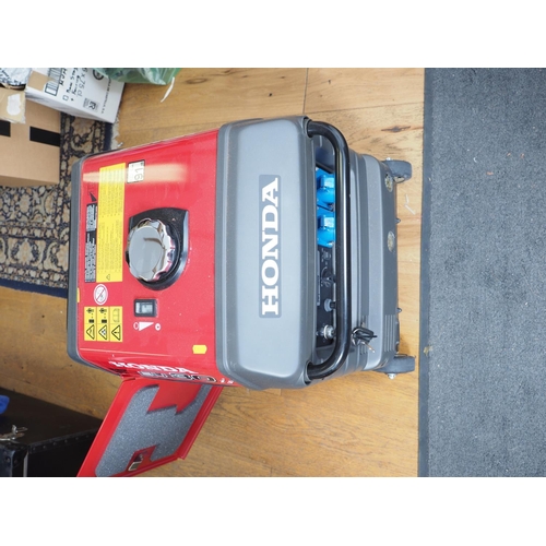 750 - A Honda inverter EU 30 ISO 3KW silent electric generator, on castored supports, complete with access... 