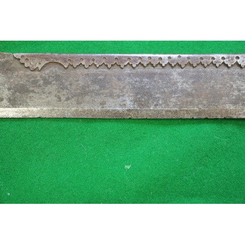 256 - A 19th century Indian Tulwar type sword, blade 27 3/4