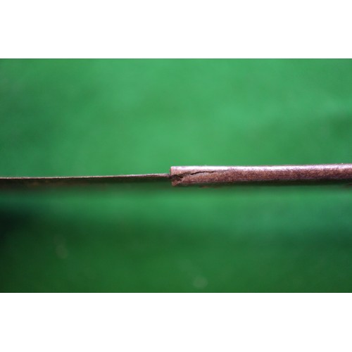 256 - A 19th century Indian Tulwar type sword, blade 27 3/4