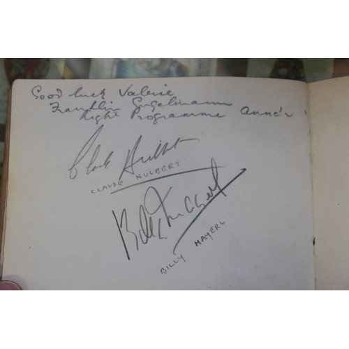 336 - An album containing autographs of stars of stage and screen, including Jon Pertwee, Peter Cavenagh, ... 