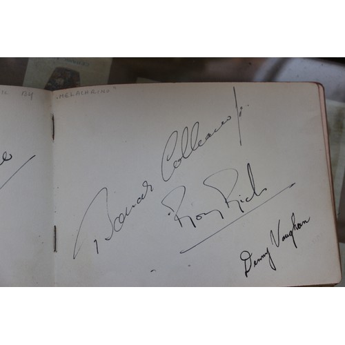 336 - An album containing autographs of stars of stage and screen, including Jon Pertwee, Peter Cavenagh, ... 