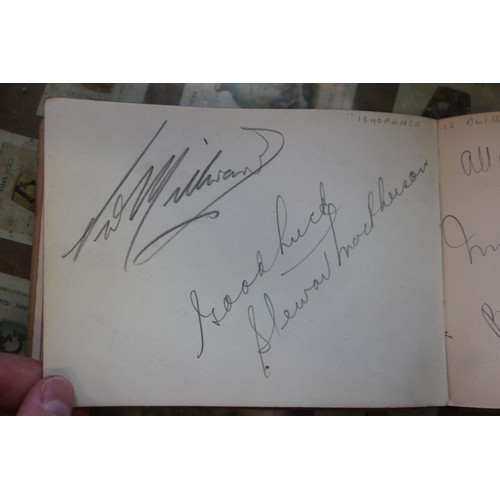 336 - An album containing autographs of stars of stage and screen, including Jon Pertwee, Peter Cavenagh, ... 