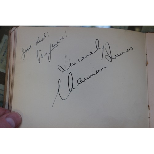 336 - An album containing autographs of stars of stage and screen, including Jon Pertwee, Peter Cavenagh, ... 