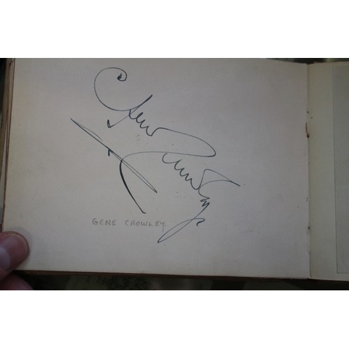 336 - An album containing autographs of stars of stage and screen, including Jon Pertwee, Peter Cavenagh, ... 