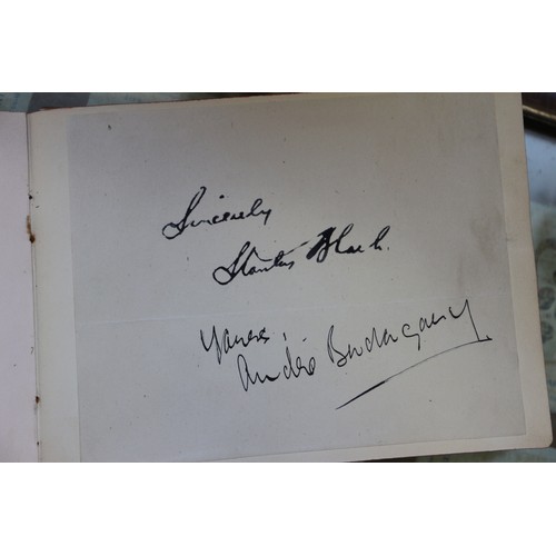 336 - An album containing autographs of stars of stage and screen, including Jon Pertwee, Peter Cavenagh, ... 