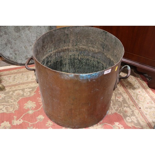 196 - Two copper hot water cisterns, 17