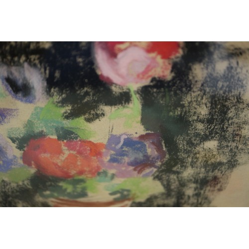 510 - Paul Maze: pastels, still life of anemones, 6