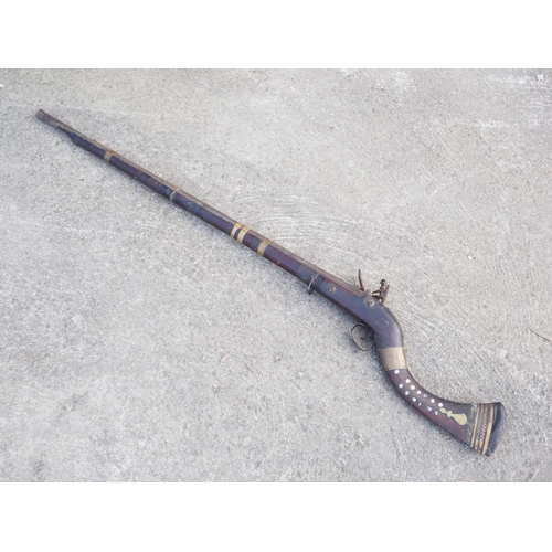 202 - A Jezail flintlock musket, barrel 44