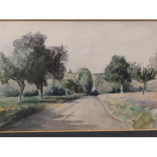 449 - J A Stephenson: watercolours and pencil, 