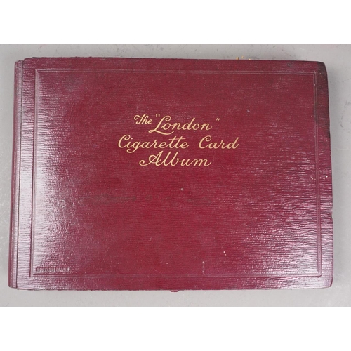 302 - A cigarette card album, containing a collection of Players and other cigarette cards, mostly natural... 