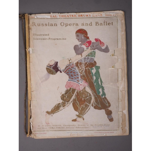 304 - A Drury Lane Theatre illustrated souvenir programme for the Russian Opera and Ballet, 1914