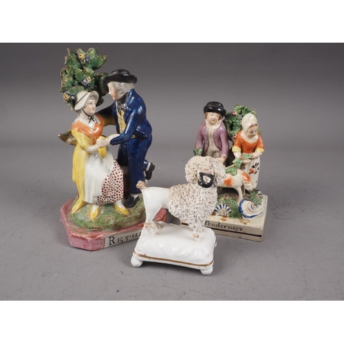 33 - A late 18th century Staffordshire figure group, 